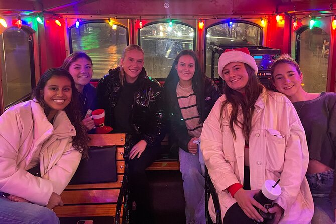 Holiday Lights Trolley Tour - Onboard vibe: guide entertainment and a safety-first driver