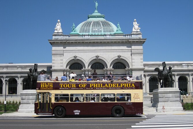 Hop On Hop Off Double Decker Bus Tour of Philadelphia - Old City and Center City highlights: Betsy Ross, Mint, Constitution, Reading Terminal