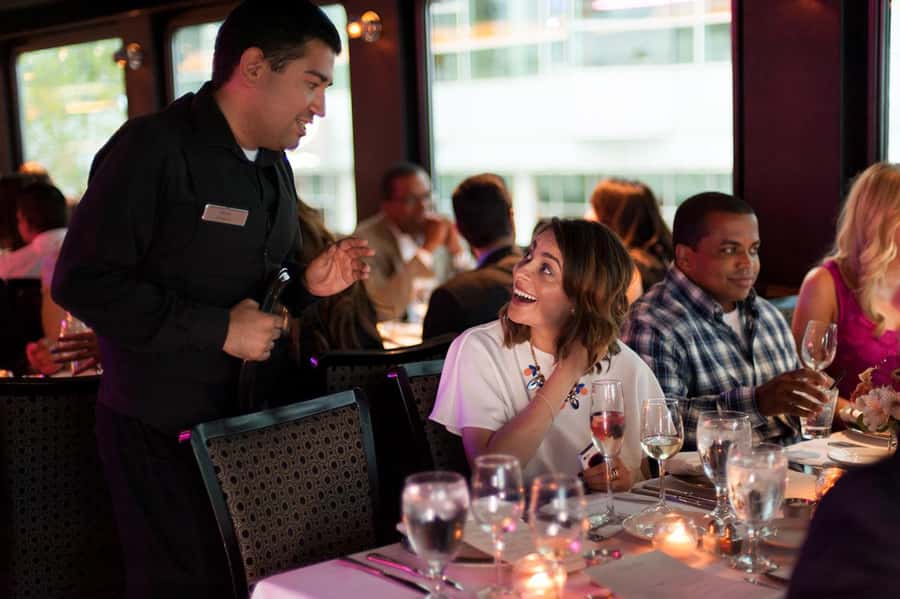 Philadelphia: Buffet Brunch, Lunch, or Dinner Cruise - DJ, dance floor, and onboard games: party energy on a moving ship