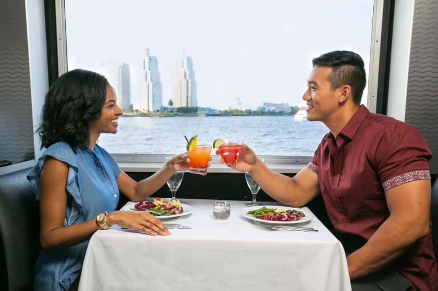 Philadelphia: Buffet Brunch, Lunch, or Dinner Cruise - Rooftop lounge time: 360-degree views without fighting the crowd