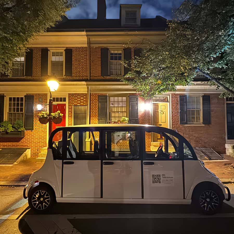 Philadelphia Evening Electric Cart Tour - Why an Electric Cart at Night Works So Well