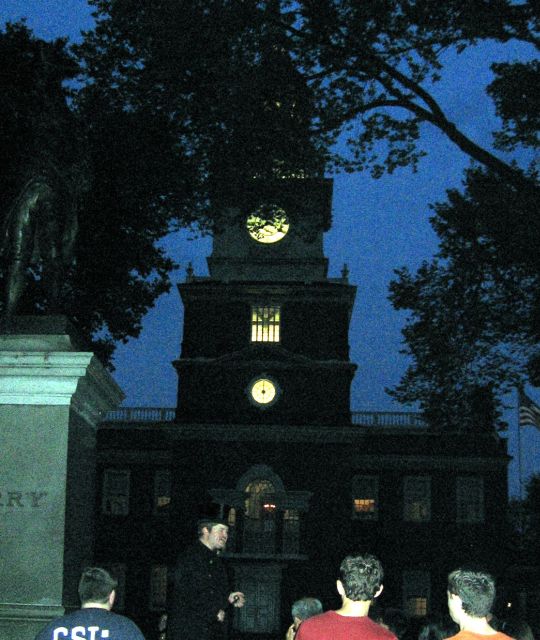 Philadelphia Ghost Tour by Candlelight - City Tavern stop: colonial characters you can picture