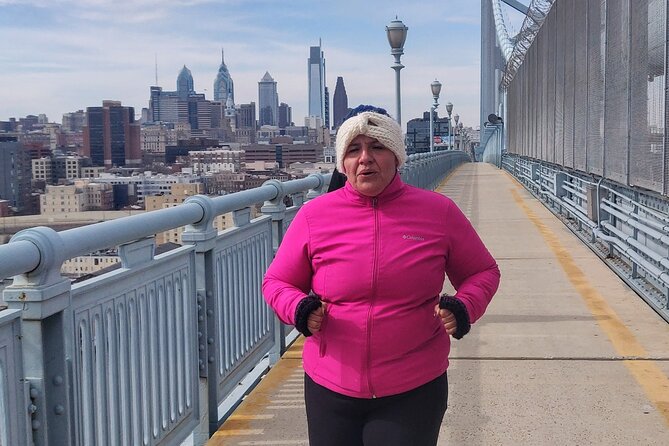 Philadelphia Walk or Run Sightseeing Tour of Ben Franklin Bridge - Tacony-Palmyra Bridge sightline: a regional bridge lesson